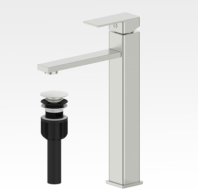 Bathroom Faucets, Brushed Bathroom Sink Faucet Set by CASAVILLA