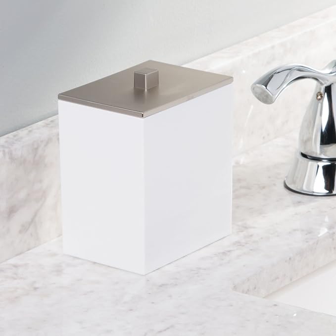 mDesign Plastic Rectangle Apothecary Canister - Image 5