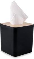 Square Tissue Box Cover, Bamboo Facial Cube Box Cover by pojah