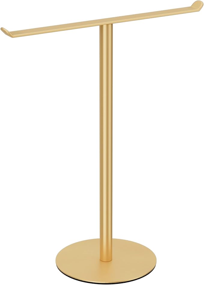 Gold Hand Towel Stand, T-Shape Hand Towel Holder - Image 8