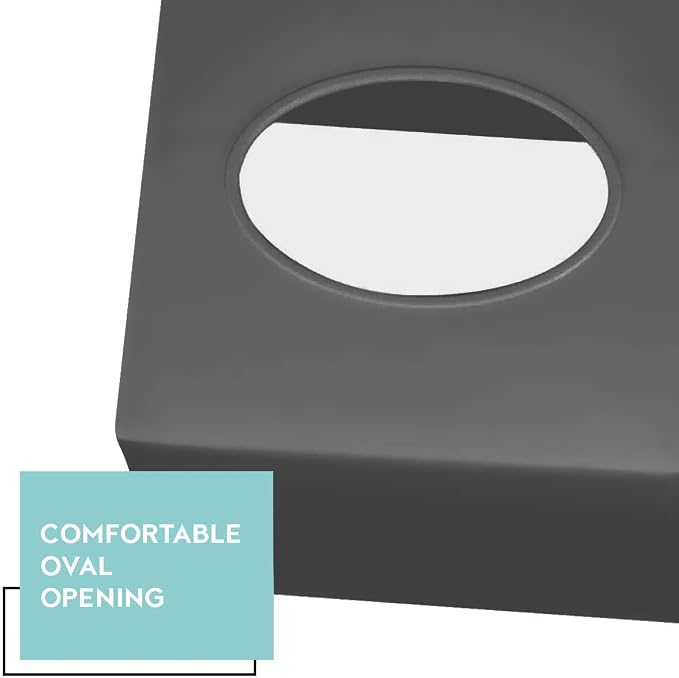 Gray Tissue Box Cover Square - Image 5