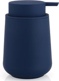 Matte Navy Blue Liquid Hand Soap Dispenser Plastic 11 oz by KellyHome