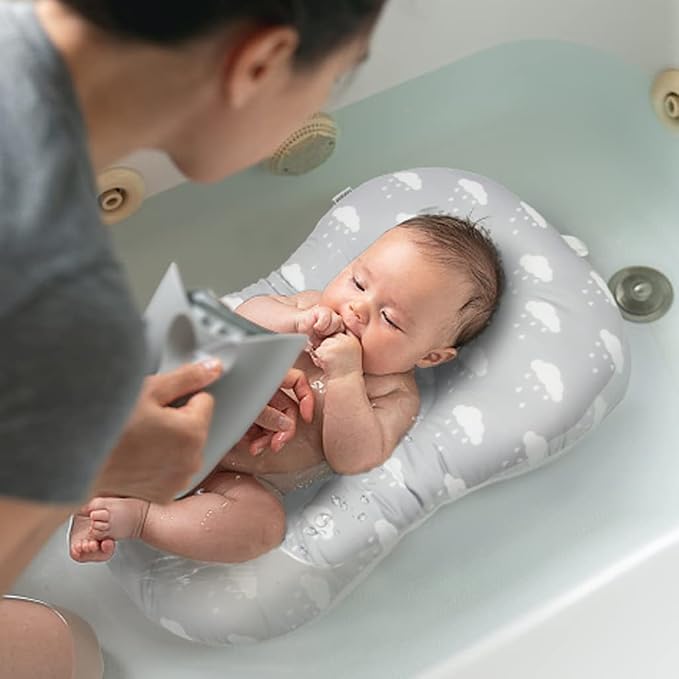 KAKIBLIN Baby Bath Mat, Baby Bath Cushion Soft Anti-Slip Pad 0-6 Month Toddler by KAKIBLIN
