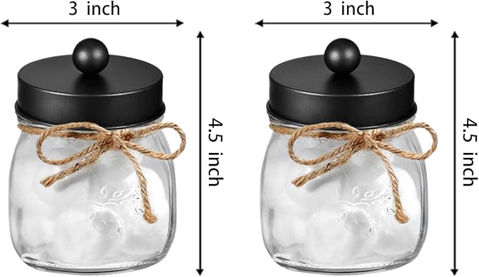 Amolliar Mason Jar Bathroom Vanity Organizer - Image 7