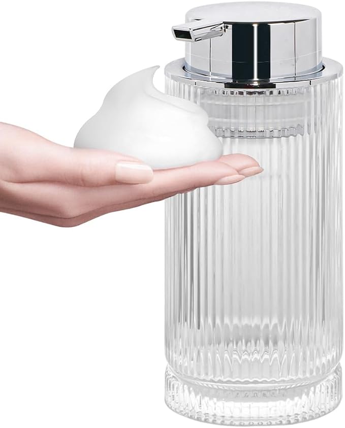 14 Oz Foaming Soap Dispenser, Refillable Foam Pump Bottle Lotion Container by Tonxus