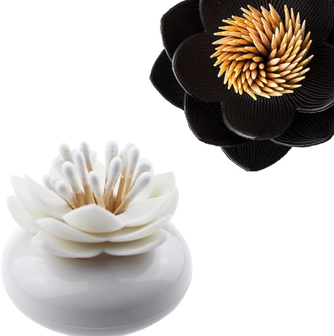 Bloss 2 Pack Qtip Holder Dispenser - Image 2