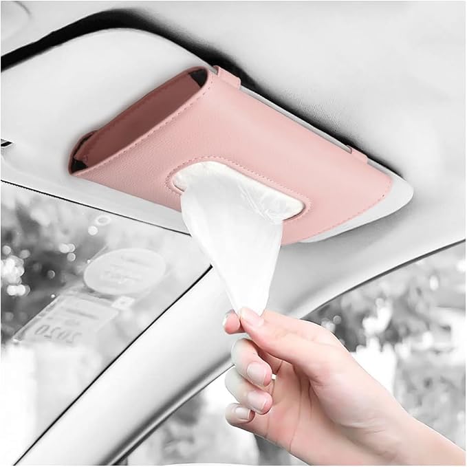 Car Tissue Holder, Sun Visor Napkin Holder, Backseat Napkin Case, Premium - Image 7
