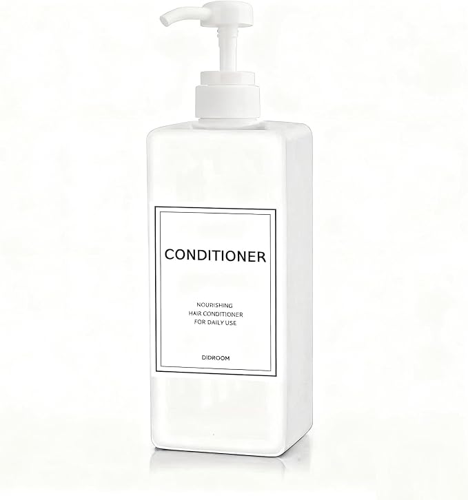 Modern Shampoo and Conditioner Dispenser Refillable Pump Bottle Set Empty - Image 7
