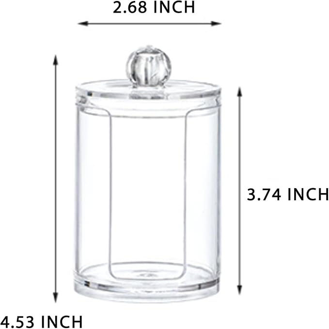 10oz Cotton Round Holder with Lid, Vertical Dispenser - Image 5