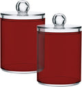 Fire Brick Qtip Holder Organizer Dispenser Cotton Swabs Cans Plastic Jars by SHJI