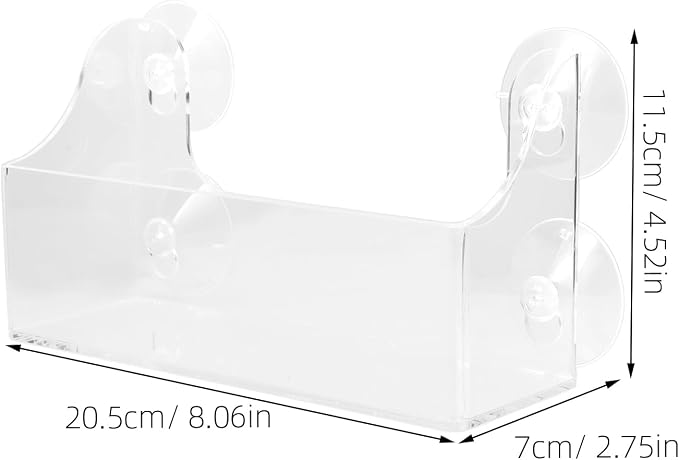 SuctionCup Refrigerator Rack Organizer Acrylic Fridge Door Shelf can Organizer - Image 3
