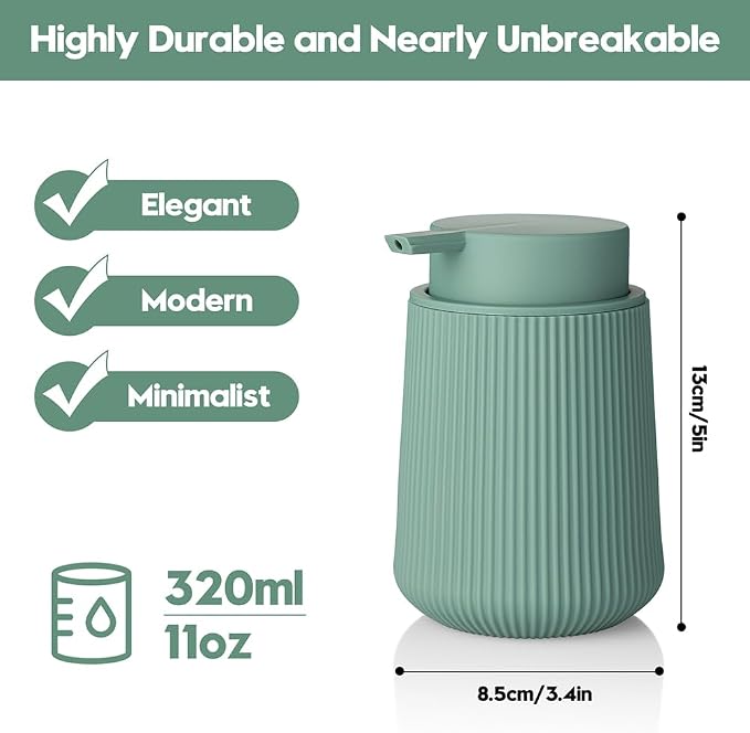 Striped Liquid Hand Soap Dispenser - Image 2