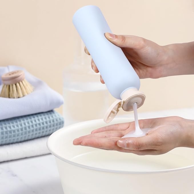 Travel Shampoo Bottle, Empty Plastic Squeeze Bottles 8.8oz - Image 4