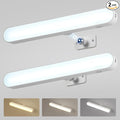 Combuh 2 Pack Battery Operated Bathroom Mirror Lights Bar by Combuh