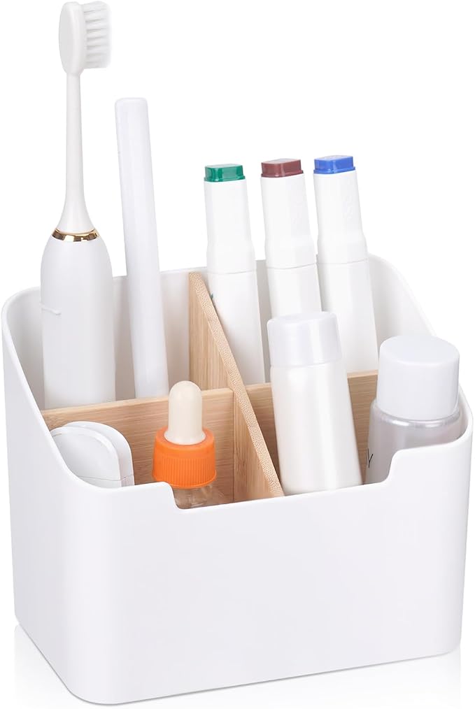 Toothbrush Holders for Bathrooms, Electric Toothbrush and Toothpaste Holder by Ayswupt