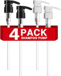 4-Pack Shampoo Pump for Liter 33.8 oz Shampoo and Conditioner Pump Dispenser by DupakSYS