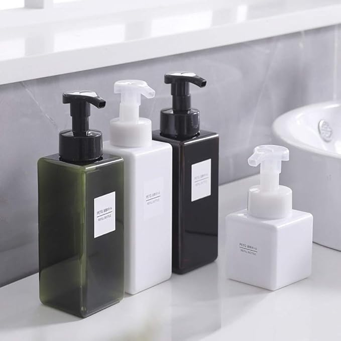 UUJOLY Foaming Soap Dispenser 650ml Refillable Plastic Pump Bottle - Image 5