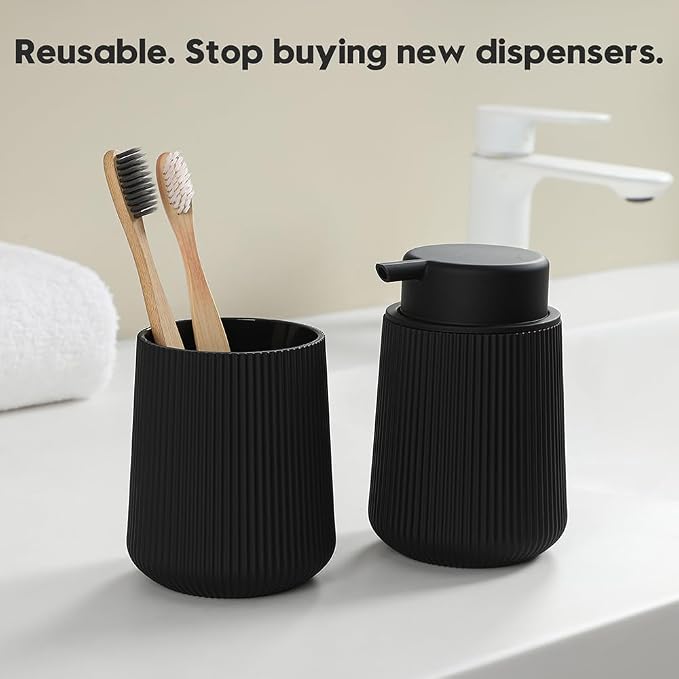 Striped Foaming Hand Soap Dispenser - Image 3