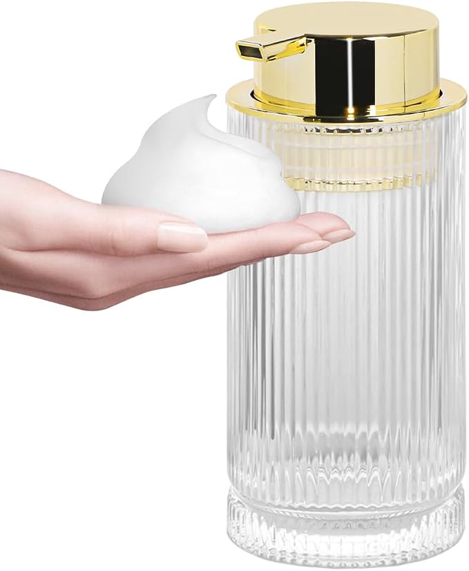 14 Oz Foaming Soap Dispenser, Refillable Foam Pump Bottle Lotion Container by Tonxus