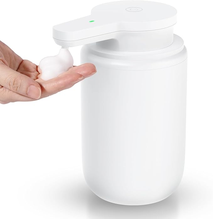 Automatic Foaming Soap Dispenser, Rechargeable Touchless Foam Hand Soap by LAOPAOInc-TheUSA