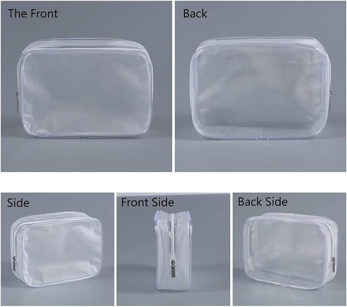 6 Pack Clear Toiletry Carry Pouch - Image 4