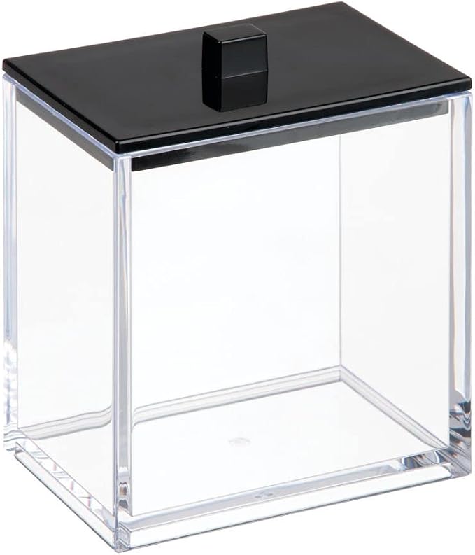 mDesign Plastic Rectangle Apothecary Canister - Image 8