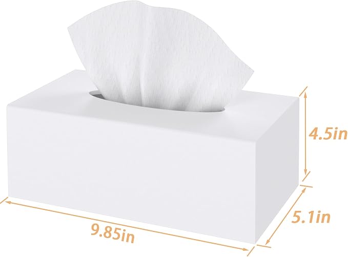 SILUT Tissue Box Cover Rectangle, Tissue Box Holder Decorative, Acrylic Tissue - Image 8