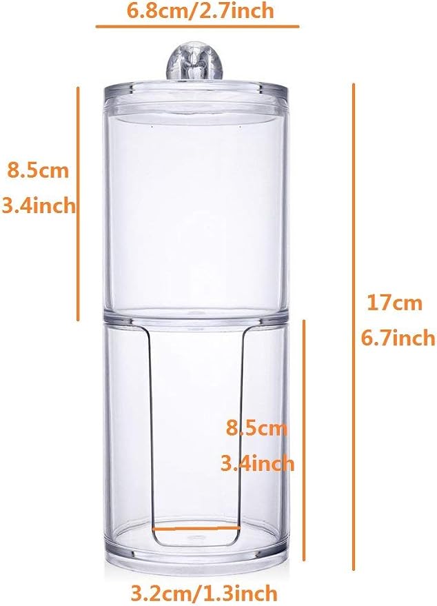 Kamay's Transparent Cotton Ball Pad Swabs Make Up Pads Dispenser Holder - Image 2