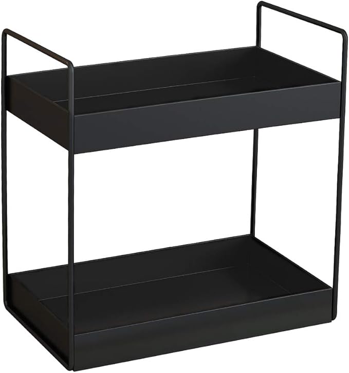 2 Tier Bathroom Counter Organizer, Standing Vanity Organizer Shelf by KINGBERWI
