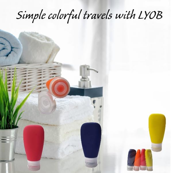 Travel Bottles for Toiletries, TSA Approved 3 oz Leak Proof Silicone Soft - Image 4