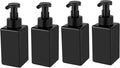 UUJOLY Foaming Soap Dispenser, 15oz Refillable Pump Bottle Plastic by UUJOLY