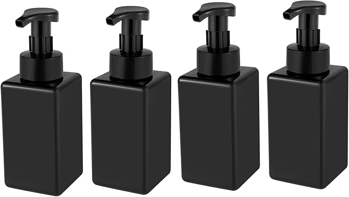 UUJOLY Foaming Soap Dispenser, 15oz Refillable Pump Bottle Plastic by UUJOLY