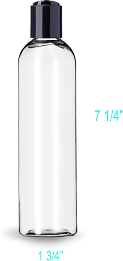 ljdeals 8 oz Clear Plastic Empty Bottles - Image 3