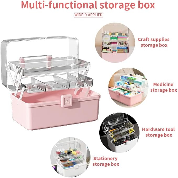 12.9in Three-Layer Multipurpose Storage Box - Image 4