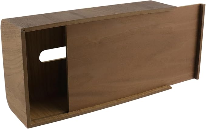 Geesatis Tissue Box Cover, Square Wood Tissue Box Holder, Rectangular Napkin - Image 3
