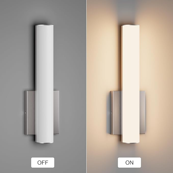 15.7 Inches Modern Bathroom Led Wall Sconces, 18W 3000K Hardwired Wall Light - Image 5