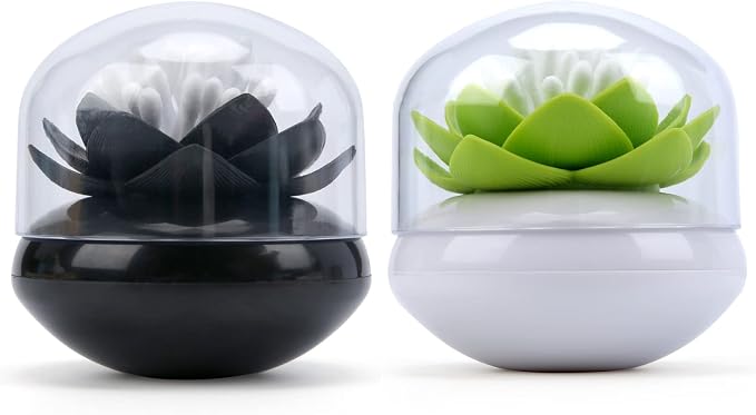 Bloss 2 Pack Louts Qtip Holder Dispener Holder Cotton Swabs Bud by Bloss