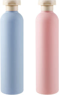 2-Pack Squeeze Bottles, 260ml Plastic Refillable Travel Containers by Molain