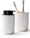 Bosilunlife Soap Dispenser and Toothbrush Holder Set - 11Oz Dish Hand Soap by BosilunLife