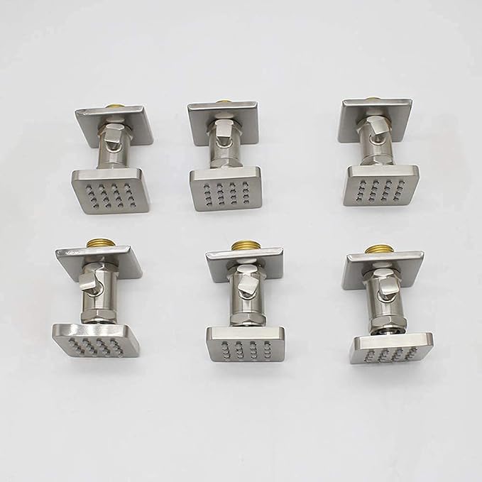 Solid Brass Independent Switch Shower Body Jets 6pcs Body Sprayer - Image 7