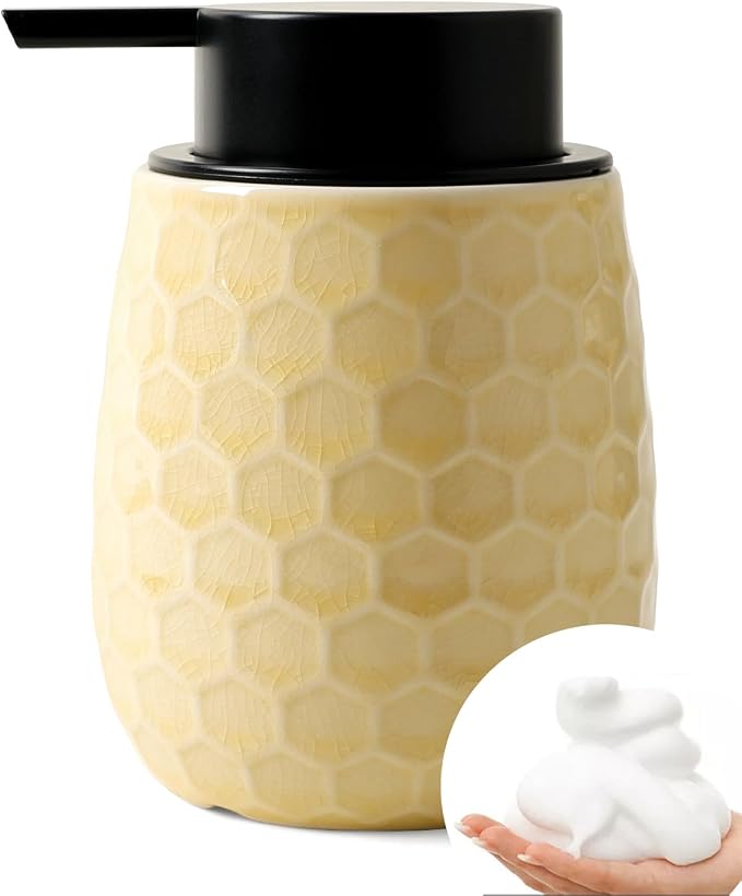 Foaming Soap Dispenser, 12OZ Ceramic Foam Hand Soap Dispenser by ANTISSHOME