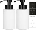 Foaming Soap Dispenser Set, 12 Oz Glass Hand Soap Dispenser by JiatuA