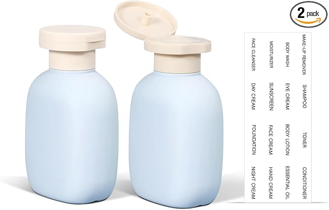 3.4oz Travel Bottle with Flip Cap, Leak Proof Squeeze Bottles, Refillable by ASEVAT