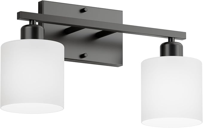 Bathroom Light Fixtures Over Mirror, Anti-Rust Matte Black Vanity Lights 15 Mid - Image 9