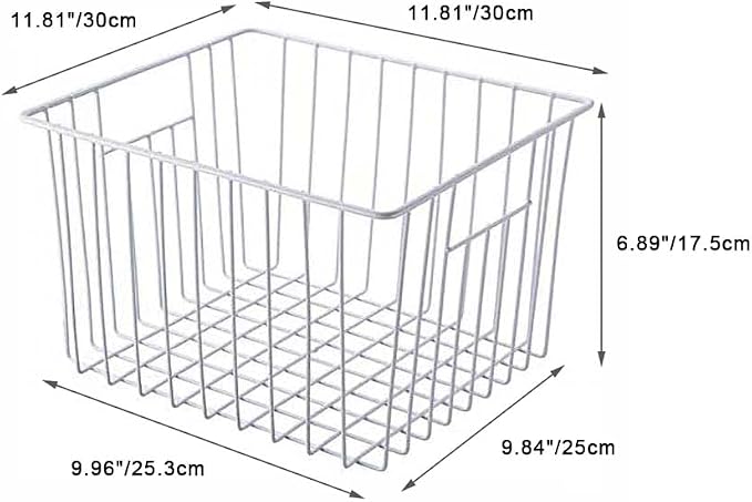 SANNO Freezer Baskets Freezer Wire Storage Basket, Organizer Food Storage Bin - Image 8