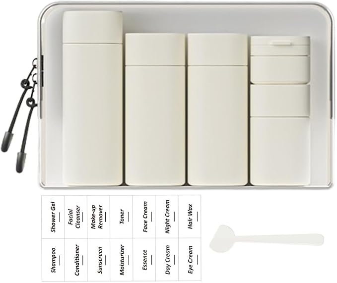 5 Pack Brief and Fashion Travel Bottles TSA Approved, BPA Free Travel Size by Sprigold