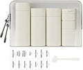 5 Pack Brief and Fashion Travel Bottles TSA Approved, BPA Free Travel Size by Sprigold
