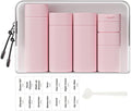 5 Pack Brief and Fashion Travel Bottles TSA Approved, BPA Free Travel Size by Sprigold
