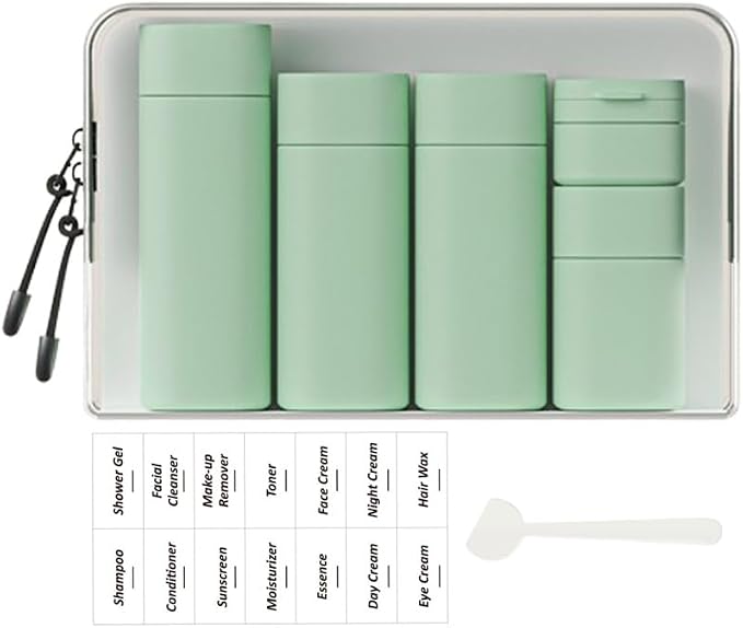 5 Pack Brief and Fashion Travel Bottles TSA Approved, BPA Free Travel Size by Sprigold