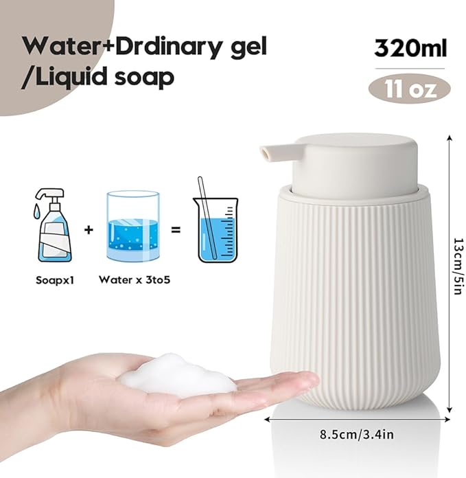 Striped Foaming Hand Soap Dispenser - Image 2